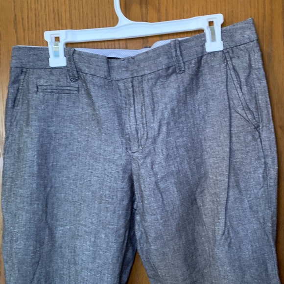 GAP Women's Gray Trousers with Pinstripe- Size 10 - Picture 4 of 13